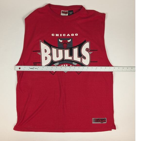 Vintage Chicago Bulls NBA 1996 Jordan Basketball 90s Red Tank Top Size Large - Picture 5 of 5
